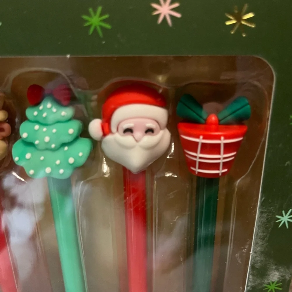 Eccolo Santa's Sleigh Pen Set of 4